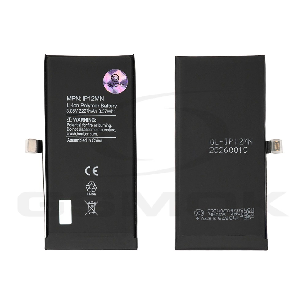 BATERIA DO APPLE IPHONE 12 MINI 2227MAH ORIGINAL BMS RMORE PREMIUM