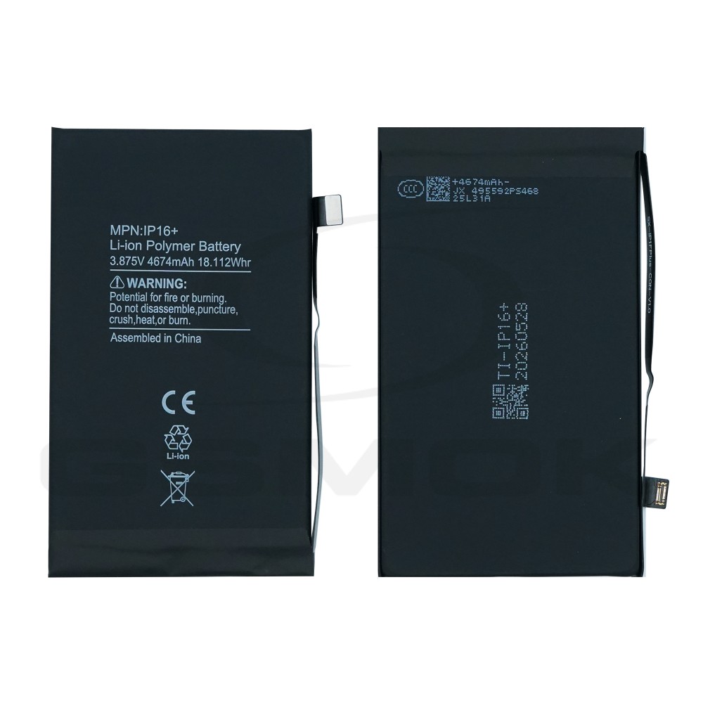 BATERIA DO APPLE IPHONE 16 PLUS Z UKŁADEM TI 4674MAH RMORE PREMIUM