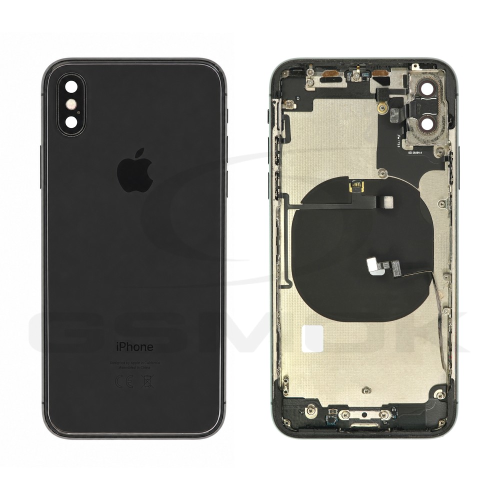 KLAPKA BATERII / OBUDOWA APPLE IPHONE X CZARNA PULLED GRADE B
