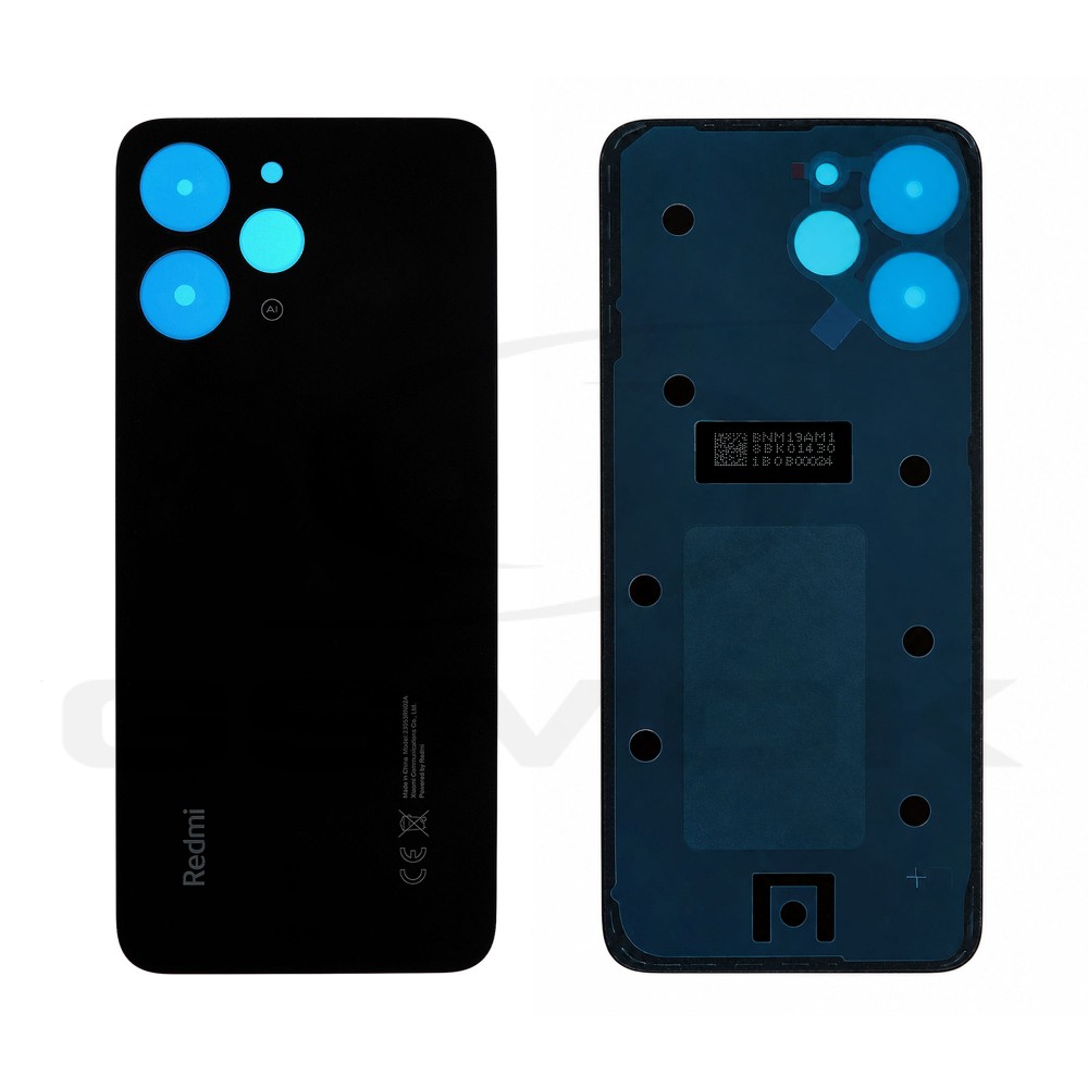 KLAPKA BATERII / OBUDOWA XIAOMI REDMI 12 4G CZARNA 1610111001220A 1610111001217A 1610111001220C ORYGINAŁ SERVICE PACK