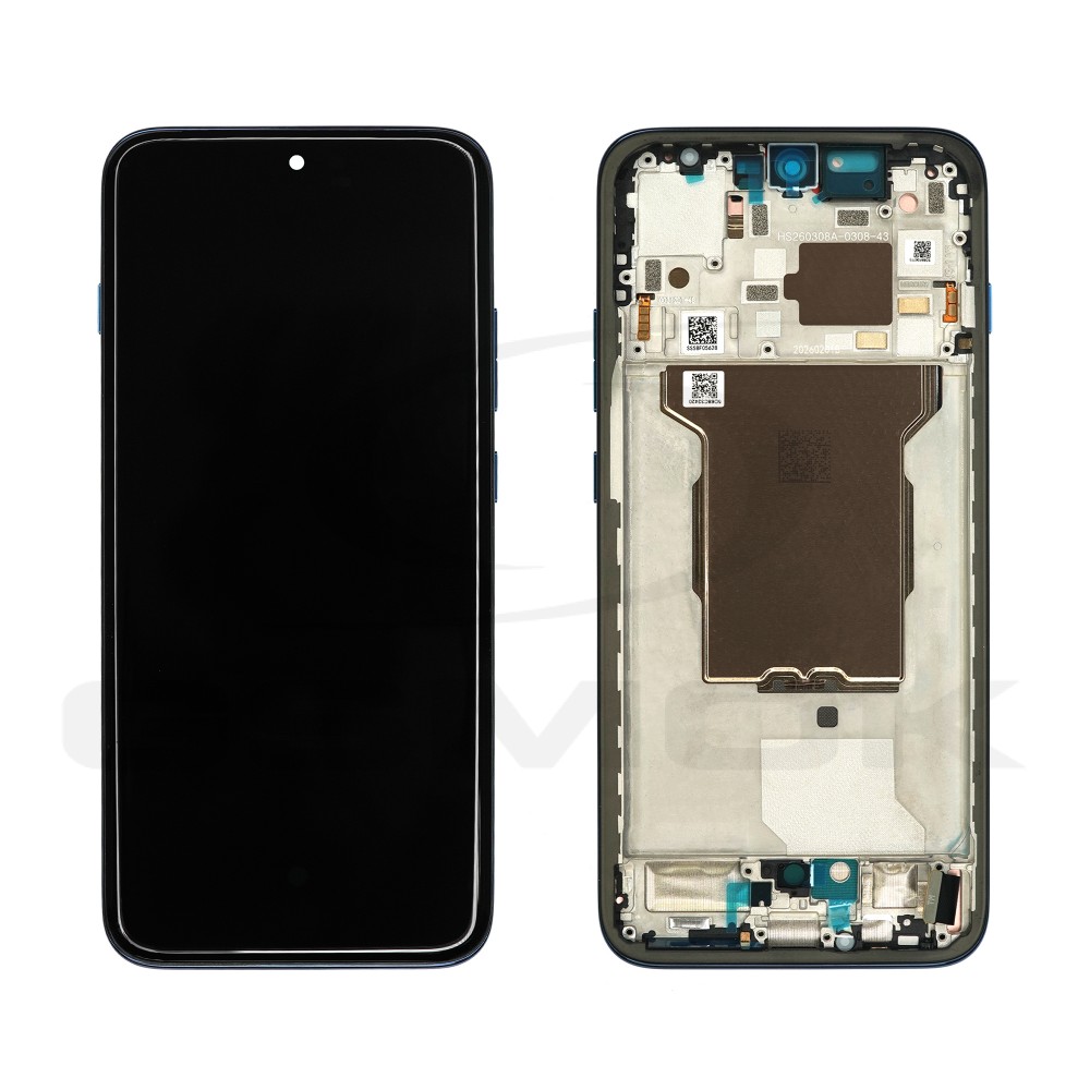 WYŚWIETLACZ LCD DO MOTOROLA EDGE 70 PRO Z RAMKĄ GRANATOWY 5D68C32420 5D68C33248 ORYGINAŁ SERVICE PACK