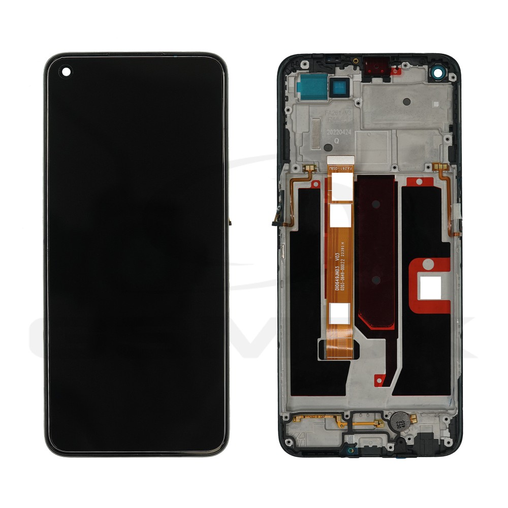 WYŚWIETLACZ LCD + PANEL DOTYKOWY KOMPLET OPPO A74 5G Z RAMKA 4906219 ORYGINAŁ SERVICE PACK