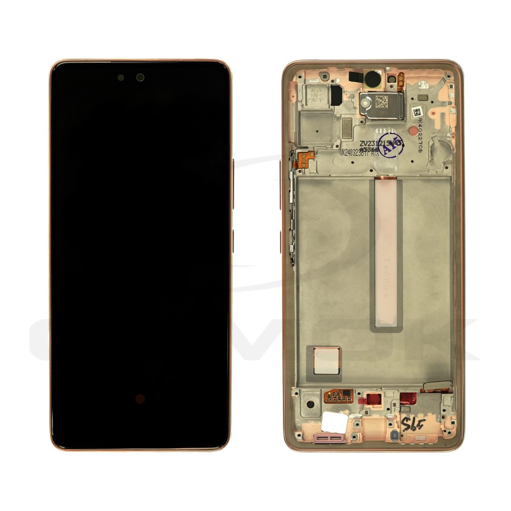 WYŚWIETLACZ LCD DO SAMSUNG A536 GALAXY A53 5G POMARAŃCZOWY Z RAMKĄ GH82-28025D GH82-28024D GH82-28026D ORYGINAŁ SERVICE PACK