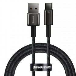KABEL USB DO USB-C BASEUS TUNGSTEN GOLD 100W 480MB/S 1M CZARNY