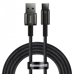 KABEL USB USB-C BASEUS TUNGSTEN GOLD 100W 480MB/S 2M CZARNY