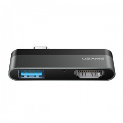 ADAPTER USB-C HUB USB + HDMI USAMS SJ462HUB01 US-SJ462 SZARY