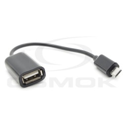KABEL USB MICRO USB OTG CZARNY 15CM