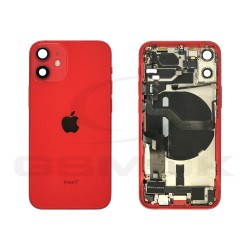 KLAPKA BATERII / OBUDOWA APPLE IPHONE 12 MINI CZERWONA PULLED GRADE A