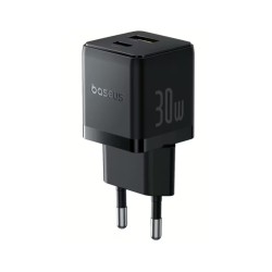 ŁADOWARKA SIECIOWA BASEUS PALM USB-A USB-C 30W P1011160A113-00 CZARNA