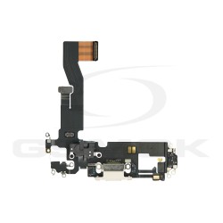 PŁYTKA / TAŚMA FLEX ZE ZŁĄCZEM ŁADOWANIA DO IPHONE 12 BIAŁA PULLED