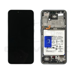 WYŚWIETLACZ LCD DO SAMSUNG A356 GALAXY A35 5G GRANATOWY Z RAMKĄ I BATERIĄ GH82-34223A ORYGINAŁ SERVICE PACK