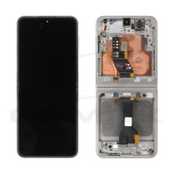 WYŚWIETLACZ LCD DO SAMSUNG F741 GALAXY Z FLIP 6 Z RAMKĄ SREBRNY [REGENEROWANY]