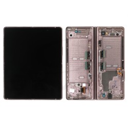 WYŚWIETLACZ LCD DO SAMSUNG F916 GALAXY FOLD 2 5G BRĄZOWY ZE NIEBIESKI ZAWIASEM GH82-24297D ORYGINAŁ SERVICE PACK