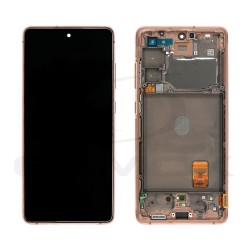 WYŚWIETLACZ LCD DO SAMSUNG G781 GALAXY S20 FE 5G POMARAŃCZOWY Z RAMKĄ GH82-29056F GH82-24214F GH82-24215F GH82-31320F GH82-31321F ORYGINAŁ SERVICE PACK