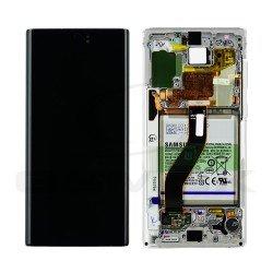 WYŚWIETLACZ LCD DO SAMSUNG N970 GALAXY NOTE 10 BIAŁY Z RAMKĄ I BATERIĄ GH82-20842B ORYGINAŁ SERVICE PACK