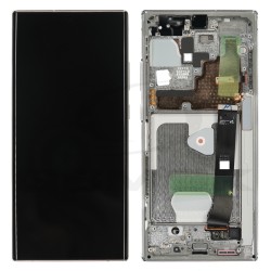 WYŚWIETLACZ LCD DO SAMSUNG N985 N986 GALAXY NOTE 20 ULTRA 5G BIAŁY Z RAMKĄ BEZ KAMERY GH82-31453C GH82-31454C GH82-31459C GH82-31460C GH82-31461C GH82-31458C GH82-31457C ORYGINAŁ SERVICE PACK