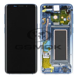 WYŚWIETLACZ LCD + PANEL DOTYKOWY KOMPLET SAMSUNG G960 GALAXY S9 POLARIS BLUE Z RAMKĄ GH97-21696G ORYGINAŁ SERVICE PACK