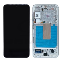 WYŚWIETLACZ LCD + PANEL DOTYKOWY KOMPLET SAMSUNG S911 GALAXY S23 BIAŁY Z RAMKĄ EU [OLED SOFT]