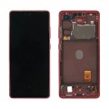 LCD Display SAMSUNG G781 GALAXY S20 FE 5G RED WITH FRAME  GH82-29056E GH82-24214E GH82-24215E GH82-31320E GH82-31321E ORIGINAL SERVICE PACK