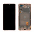 LCD Display SAMSUNG G781 GALAXY S20 FE 5G ORANGE WITH FRAME GH82-29056F GH82-24214F GH82-24215F GH82-31320F GH82-31321F ORIGINAL SERVICE PACK
