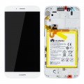 LCD Display HUAWEI G8 WITH FRAME AND BATTERY WHITE 02350KJG ORIGINAL SERVICE PACK
