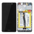 LCD Display HUAWEI HONOR 6X WITH FRAME AND BATTERY BLACK 02351BNB ORIGINAL SERVICE PACK