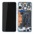 LCD Display HUAWEI P30 LITE MAR-LX1A WITH FRAME AND BATTERY WERSJA KAMERY 48MPIX BLUE 02352RQA ORIGINAL SERVICE PACK