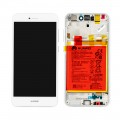 LCD Display HUAWEI P8 LITE 2017 / P9 LITE 2017 WITH FRAME AND BATTERY WHITE 02351DYN 02351VBS 02351DLU 02351DNG 02351DYW 02351CVY ORIGINAL SERVICE PACK