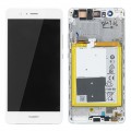 LCD Display HUAWEI P9 LITE VNS-L31 WITH FRAME AND BATTERY WHITE 02350SLF 02350TQV ORIGINAL SERVICE PACK
