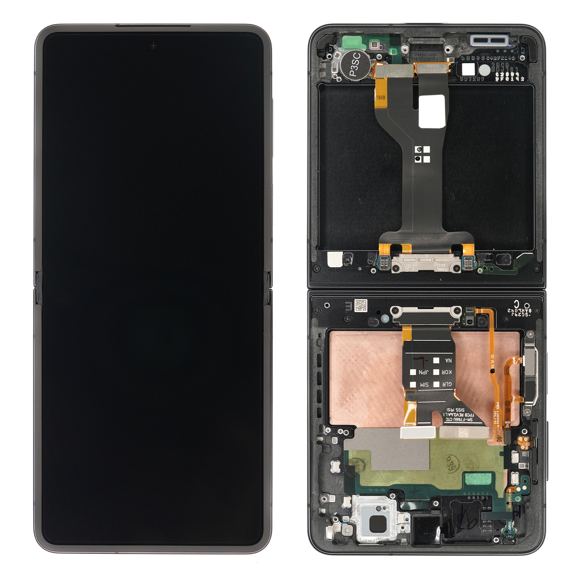 LCD Display Samsung F766 Galaxy Z Flip 7 Black Gh82-37581C Gh82