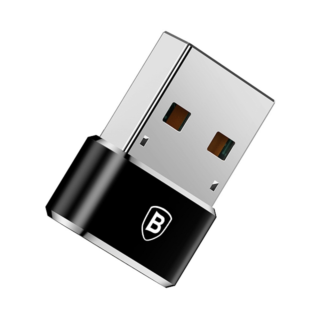4. ADAPTER Z USB-C DO USB-A OTG 3A BASEUS CAAOTG-01 CZARNY