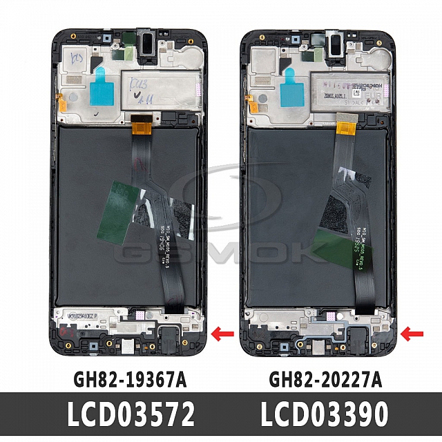 Zdjęcie 3 - WYŚWIETLACZ LCD DO SAMSUNG A105 GALAXY A10 CZARNY Z RAMKĄ GH82-20227A GH82-20322A ORYGINAŁ SERVICE PACK