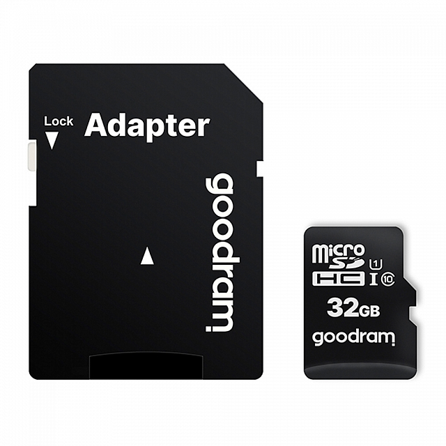 2. KARTA PAMIĘCI GOODRAM MICRO SD 32GB Z ADAPTEREM 10 CLASS UHS I M1AA-0320R12