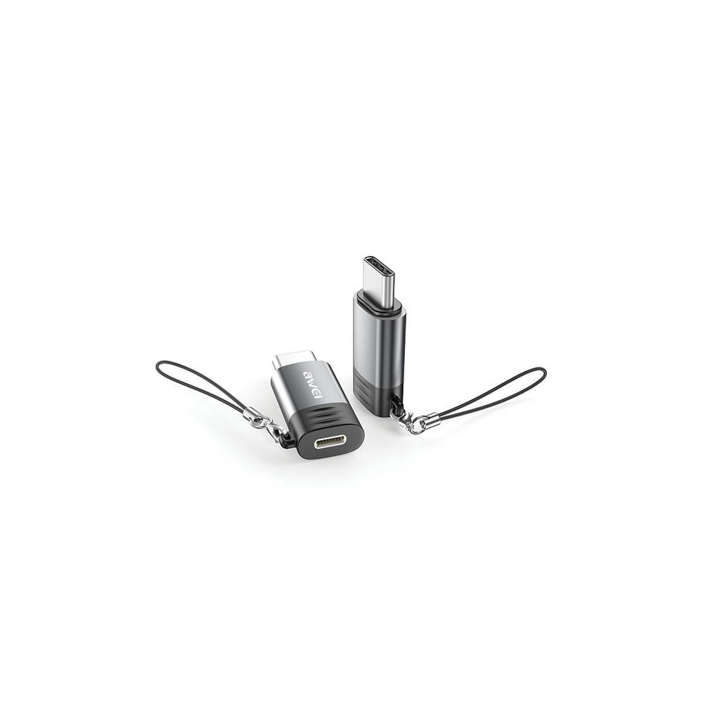 Photo num 1 - LIGHTNING TO USB-C ADAPTER AWEI A12 GRAY Photo num 1 - LIGHTNING TO USB-C ADAPTER AWEI A12 GRAY