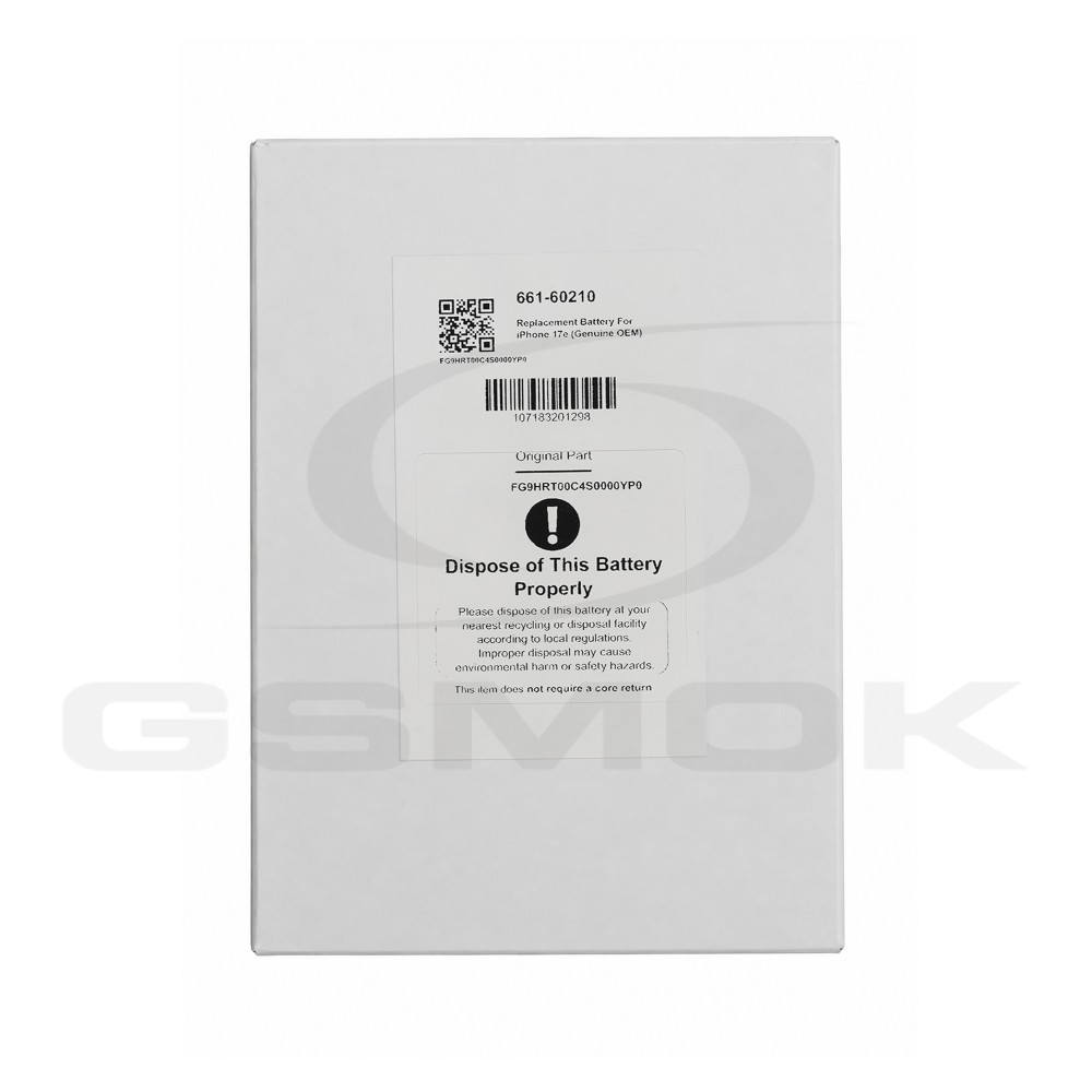 BATTERY APPLE IPHONE 17E 661-60210 ORIGINAL