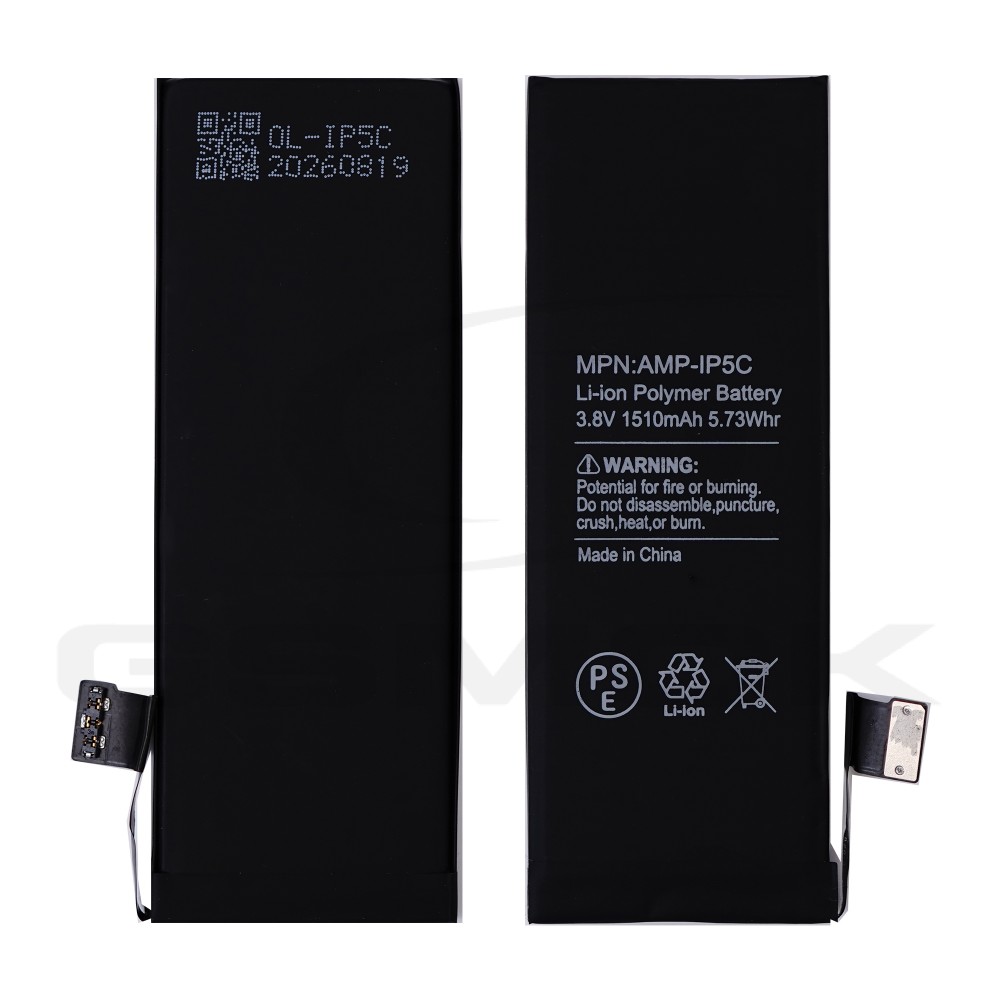 Photo num 1 - BATTERY APPLE IPHONE 5C 1510MAH ORIGINAL BMS RMORE PREMIUM Photo num 1 - BATTERY APPLE IPHONE 5C 1510MAH ORIGINAL BMS RMORE PREMIUM