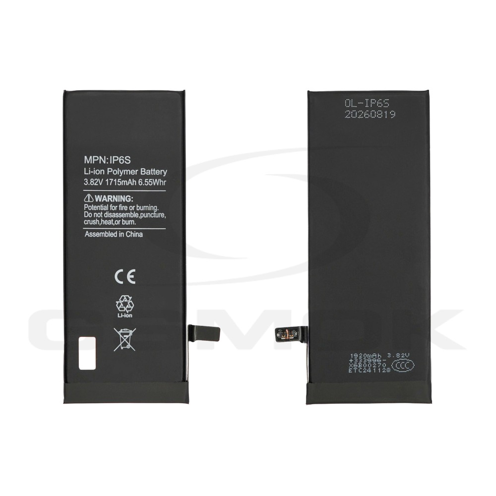 BATTERY APPLE IPHONE 6S 1715MAH ORIGINAL BMS RMORE PREMIUM