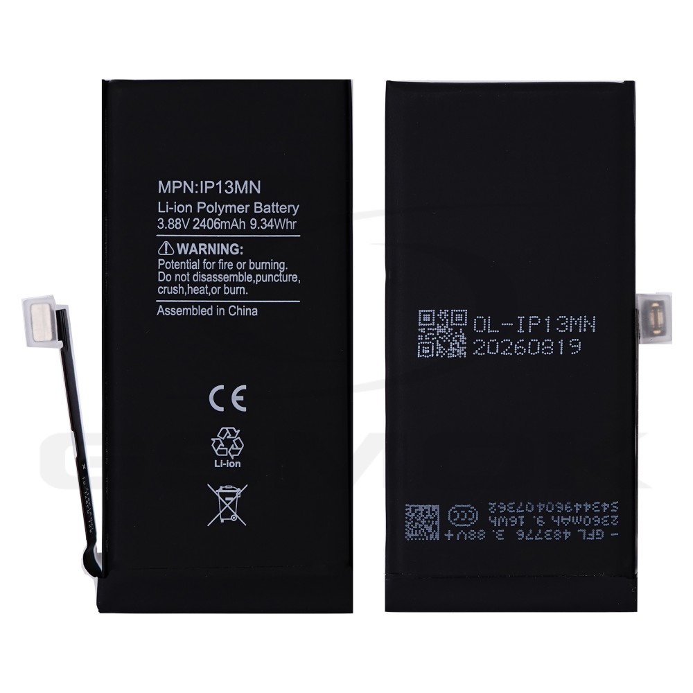 BATTERY APPLE IPHONE 13 MINI 2406MAH ORIGINAL BMS RMORE PREMIUM