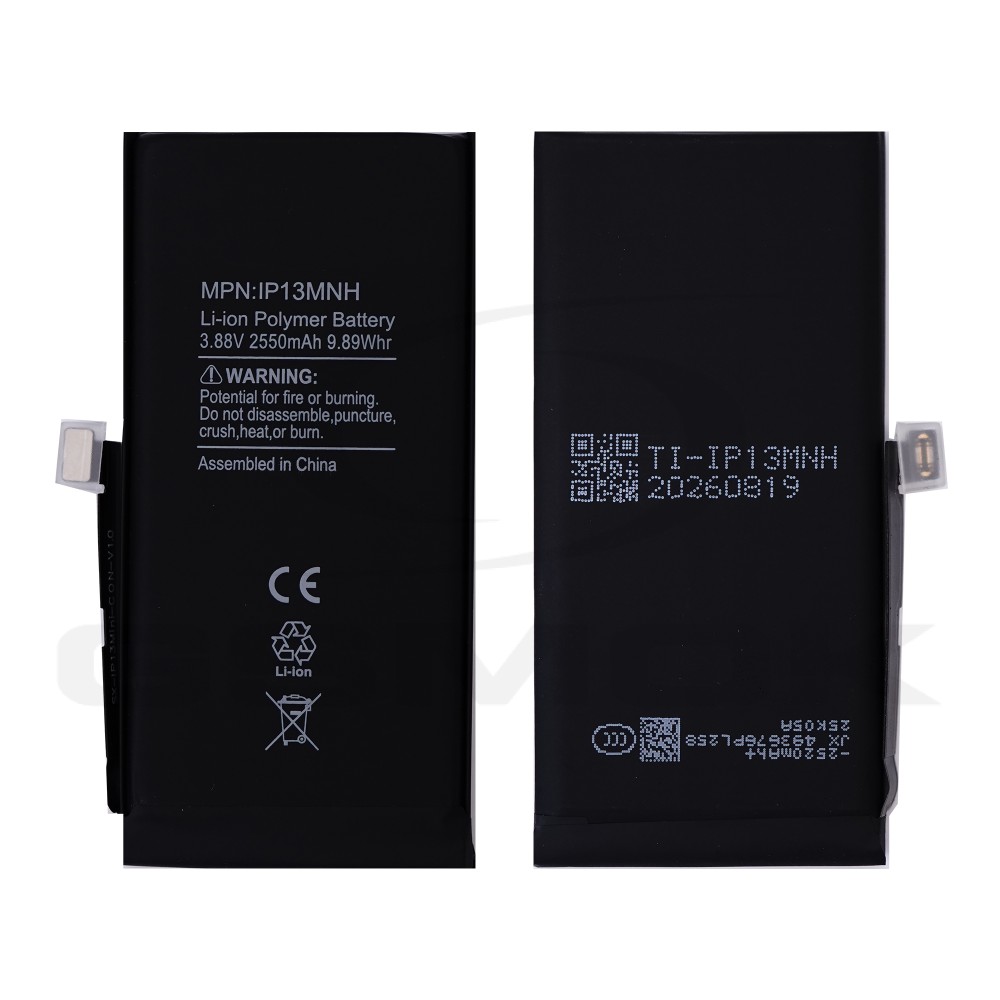 Photo num 1 - BATTERY APPLE IPHONE 13 MINI TI 2550MAH RMORE PREMIUM Photo num 1 - BATTERY APPLE IPHONE 13 MINI TI 2550MAH RMORE PREMIUM