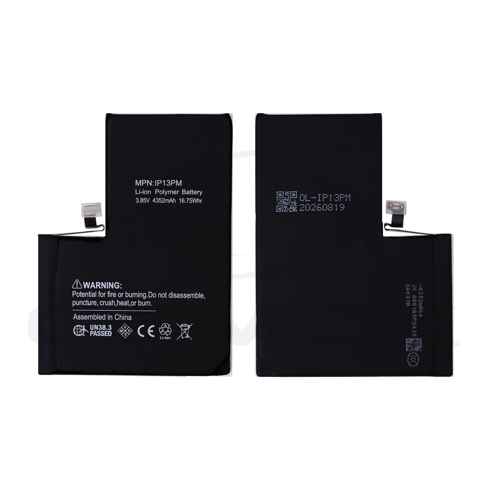 Photo num 1 - BATTERY APPLE IPHONE 13 PRO MAX 4352MAH ORIGINAL BMS RMORE PREMIUM Photo num 1 - BATTERY APPLE IPHONE 13 PRO MAX 4352MAH ORIGINAL BMS RMORE PREMIUM