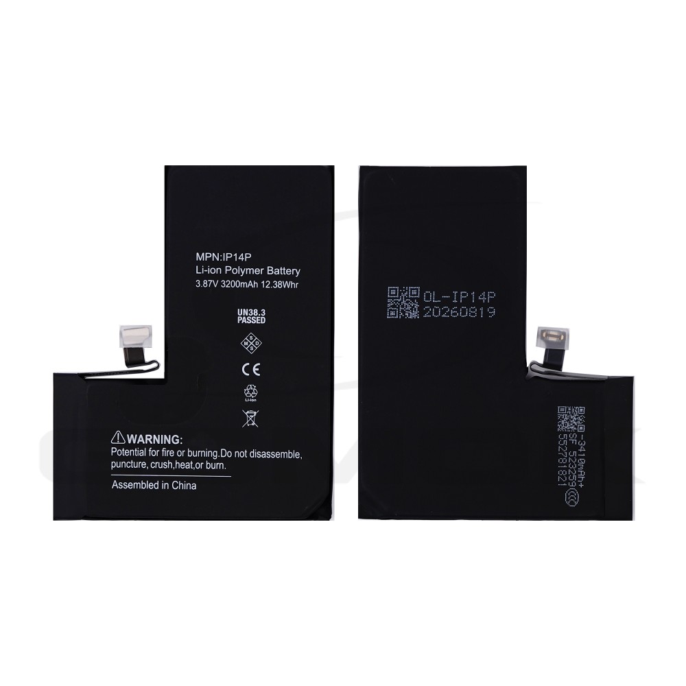 BATTERY APPLE IPHONE 14 PRO 3200MAH ORIGINAL BMS RMORE PREMIUM