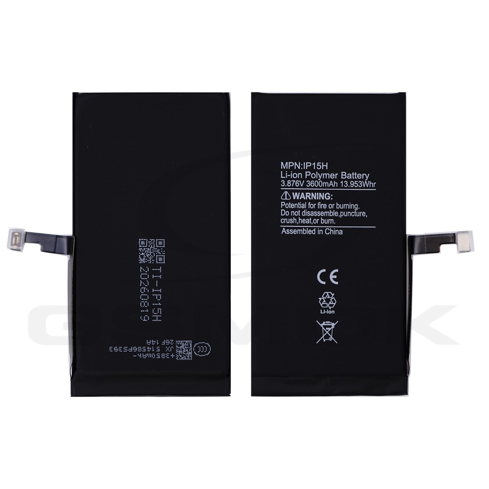 Photo num 1 - BATTERY APPLE IPHONE 15 TI 3600MAH RMORE PREMIUM Photo num 1 - BATTERY APPLE IPHONE 15 TI 3600MAH RMORE PREMIUM