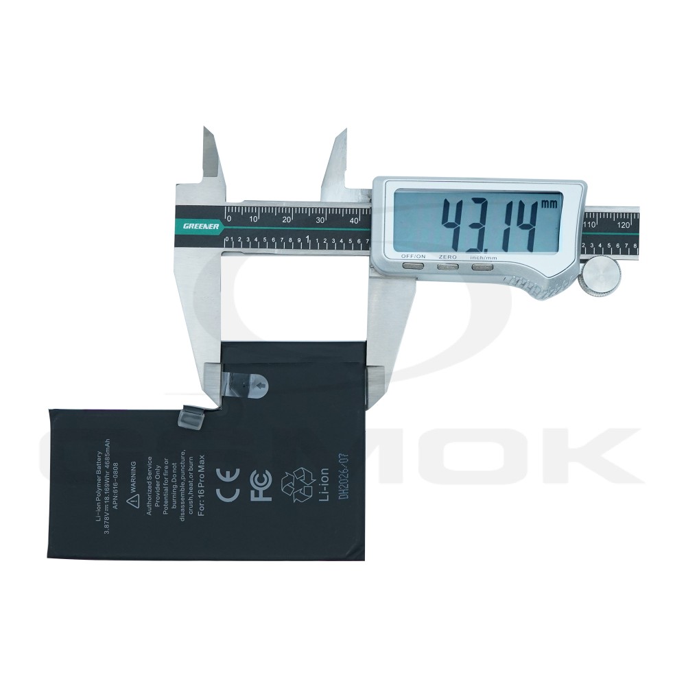 Photo num 3 - BATTERY APPLE IPHONE 16 PRO MAX TI 4685MAH Photo num 3 - BATTERY APPLE IPHONE 16 PRO MAX TI 4685MAH
