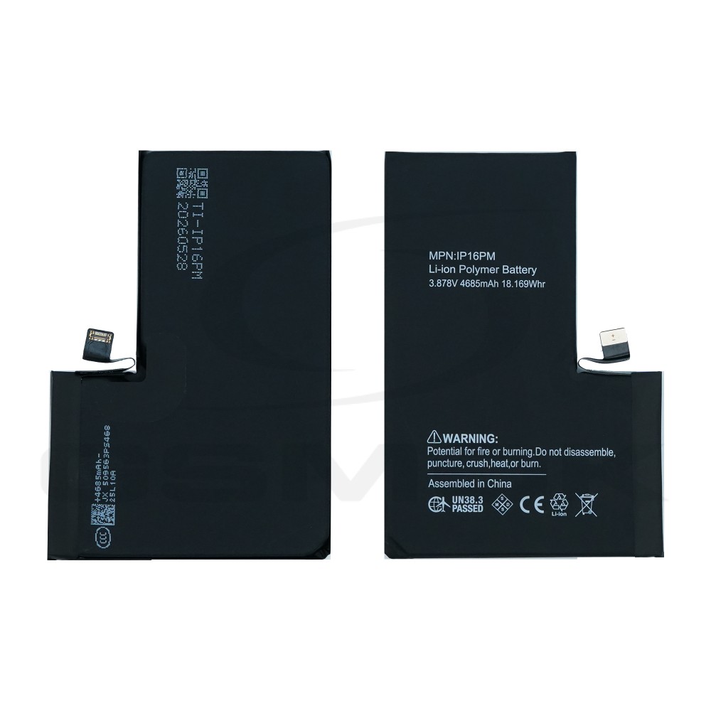 BATTERY APPLE IPHONE 16 PRO MAX TI 4685MAH RMORE PREMIUM