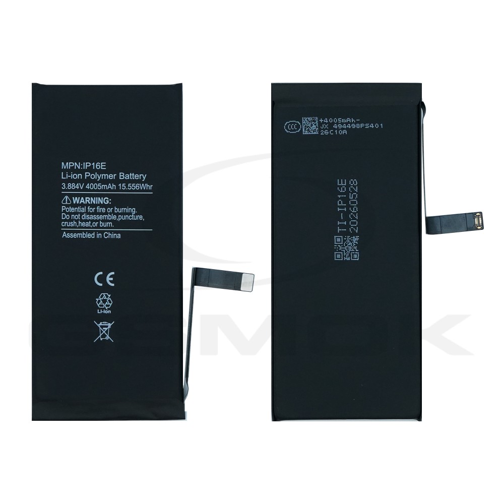Photo num 1 - BATTERY APPLE IPHONE 16E TI 4005MAH RMORE PREMIUM Photo num 1 - BATTERY APPLE IPHONE 16E TI 4005MAH RMORE PREMIUM