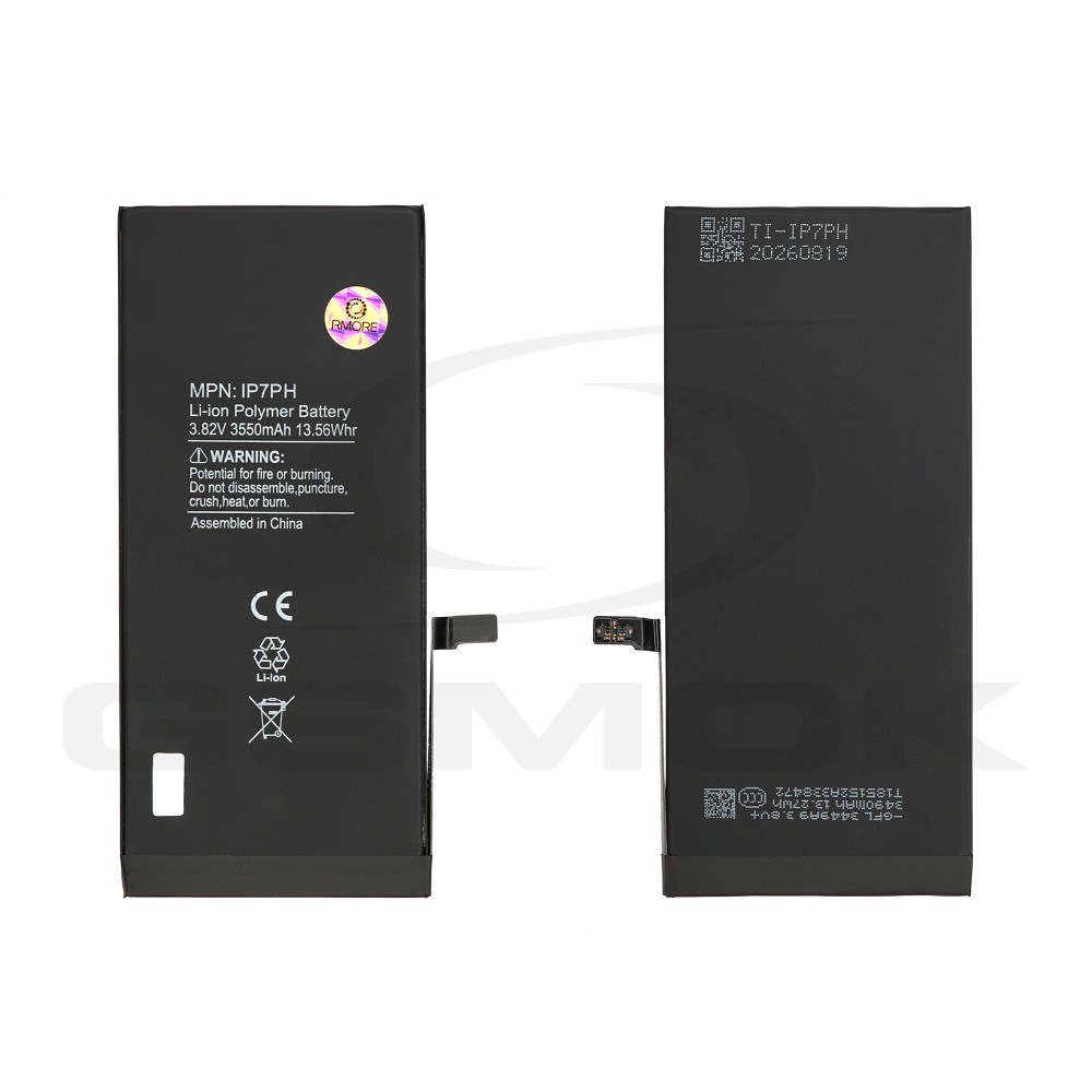 BATTERY APPLE IPHONE 7 PLUS TI 3550MAH RMORE PREMIUM