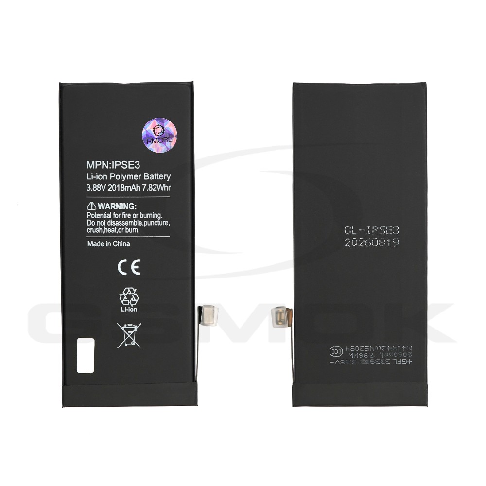 BATTERY APPLE IPHONE SE 2022 SE3 2018MAH ORIGINAL BMS RMORE PREMIUM