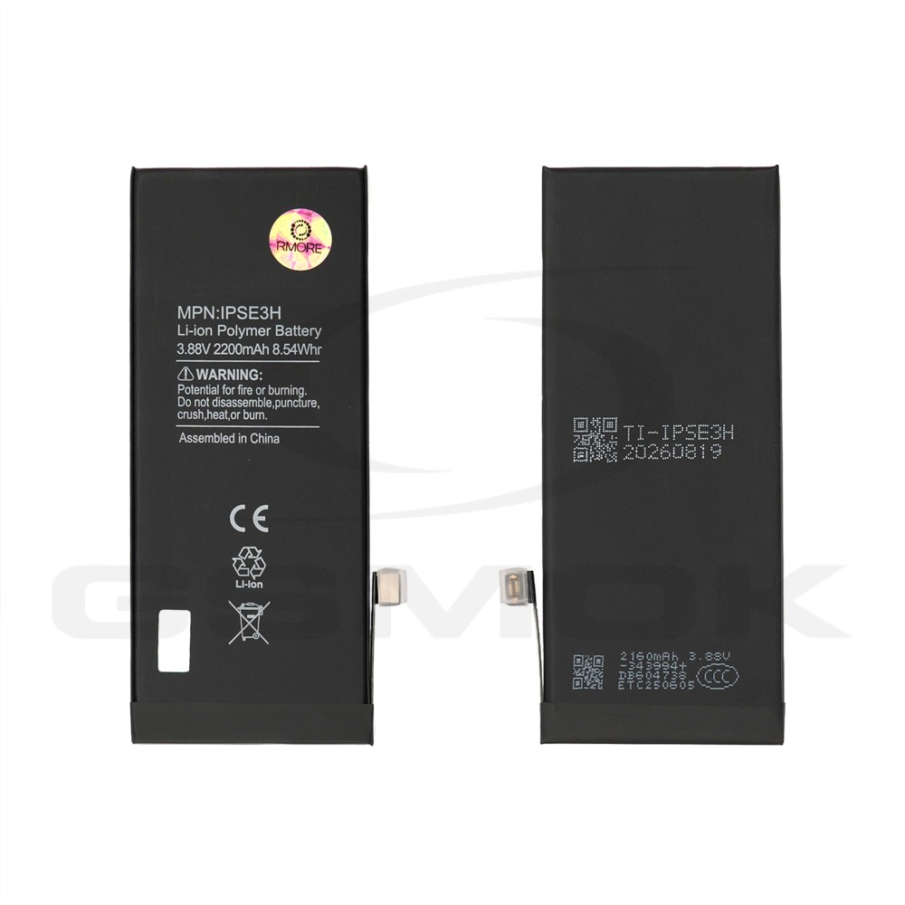 BATTERY APPLE IPHONE SE 2022 SE3 WITH TI 2200MAH RMORE PREMIUM