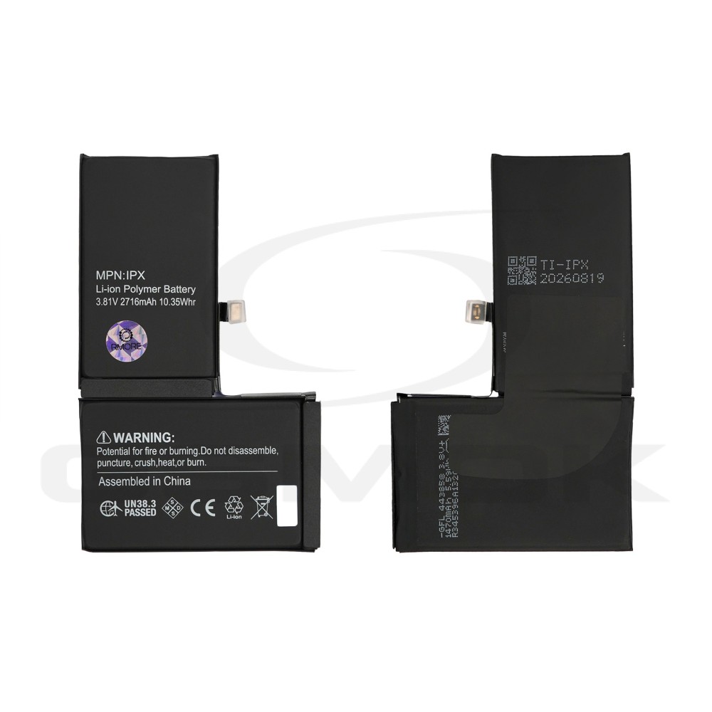 BATTERY APPLE IPHONE X TI 2716MAH RMORE PREMIUM