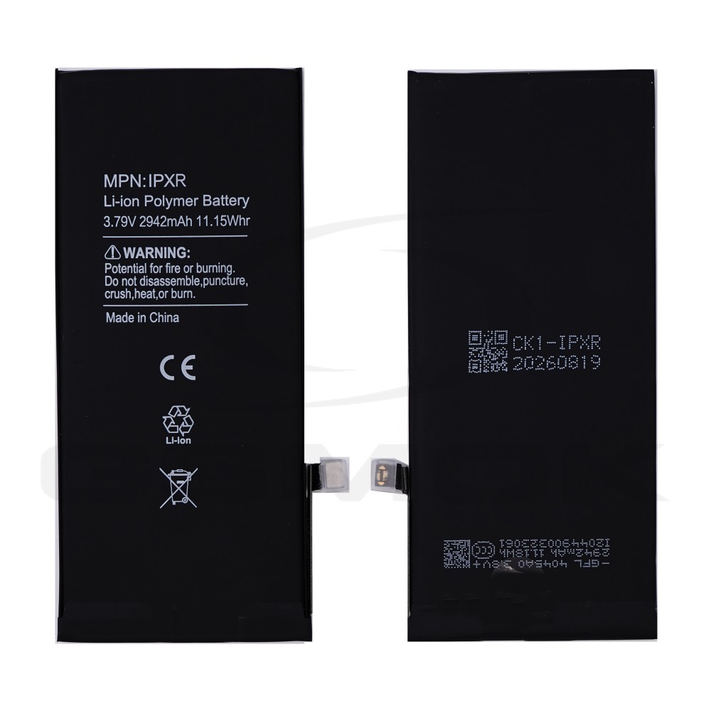 Photo num 1 - BATTERY APPLE IPHONE XR 2942MAH CRACK BMS - NO MESSAGE RMORE PREMIUM Photo num 1 - BATTERY APPLE IPHONE XR 2942MAH CRACK BMS - NO MESSAGE RMORE PREMIUM